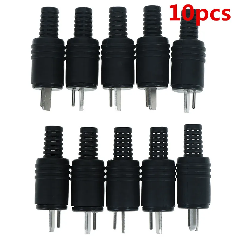 10pcs 2 Pin Din Male Plug Hifi Loudspeaker Audio Connectors Hot Sale