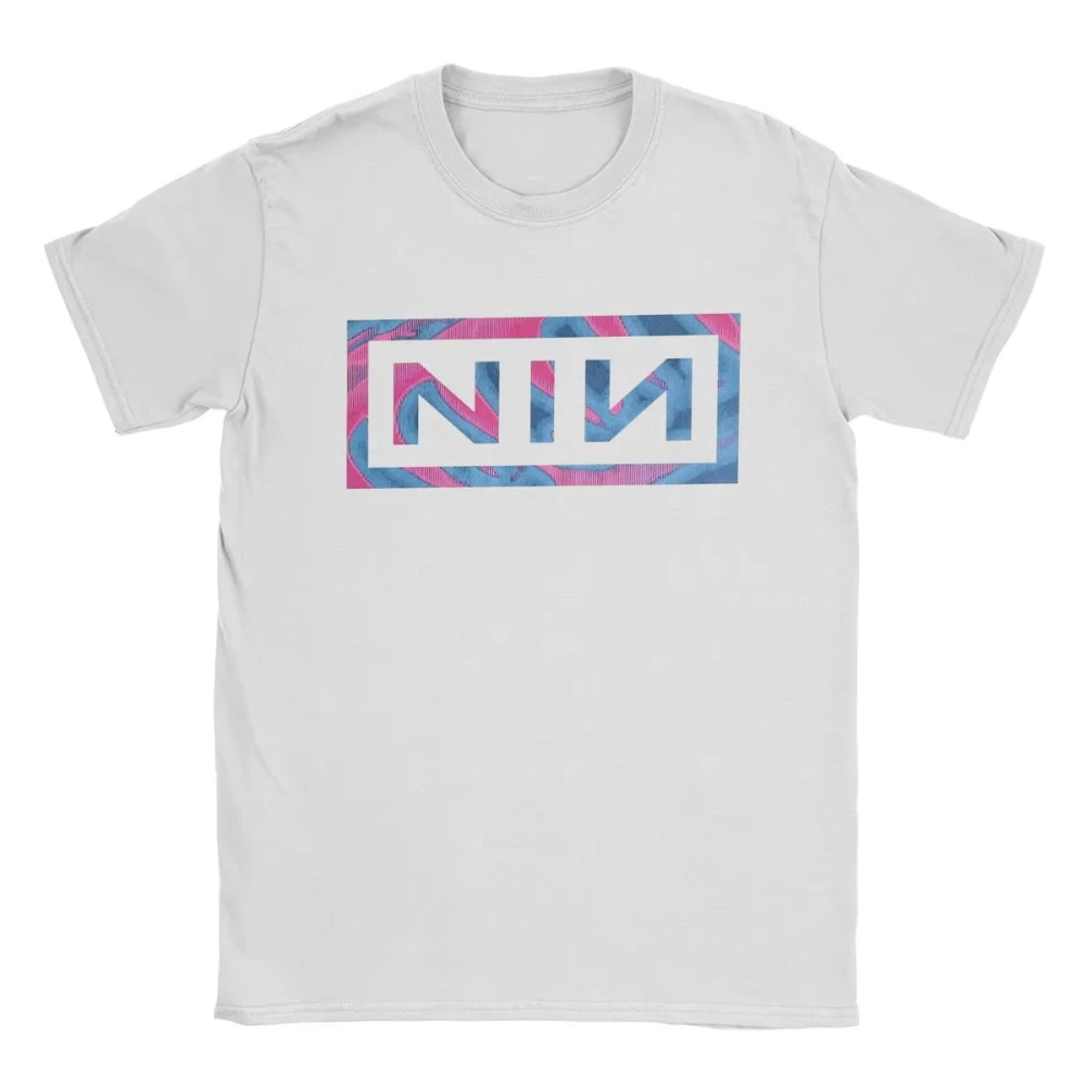 Nine Inch Nails NIN Men Cotton T Shirt Funny Tee Shirt Short Sleeve Men's and Women's T-Shirt Pure Cotton Gift Idea Clothes