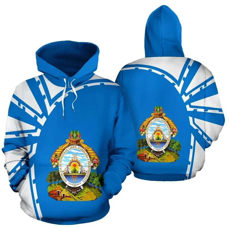 Honduras Flag Hoodie For Men 3D Printed Long Sleeve Pullovers Sweatshirt Tops New In Casual Oversized Sports Hoodies Tracksuit