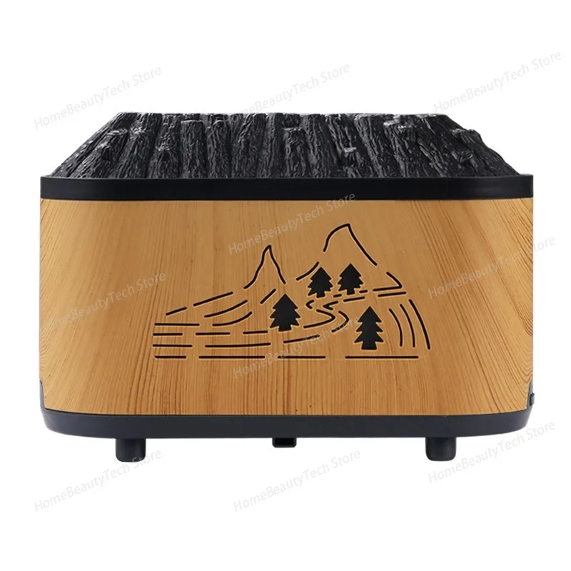 New Desktop Seven-color Simulation Bonfire Flame Aroma Diffuser for Home and Hotel Use, Volcanic Air Humidifier Aroma Diffuser