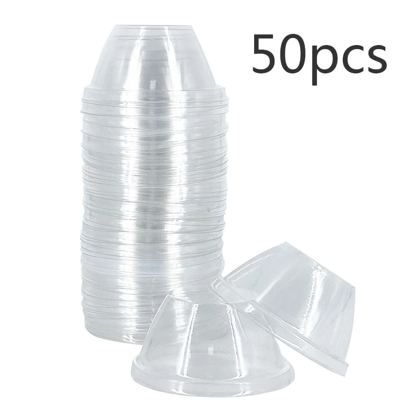 50pcs Grow Domes Transparent Humidity Dome Reusable Garden Dome 4 Cm Mini Garden Plant Dome Plastic Dome Protective Covers FU