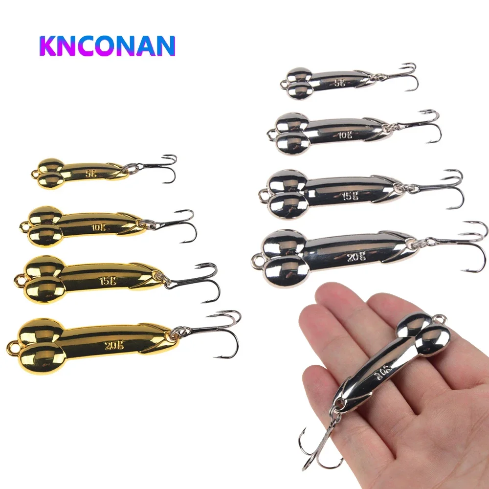 

KNCONAN DD Metal Spoon Fishing Lure Treble Hook 5g 15g 20g Gold Silver Metal Sequins Spinnerbait Treble Hook Hard Bait Tackle