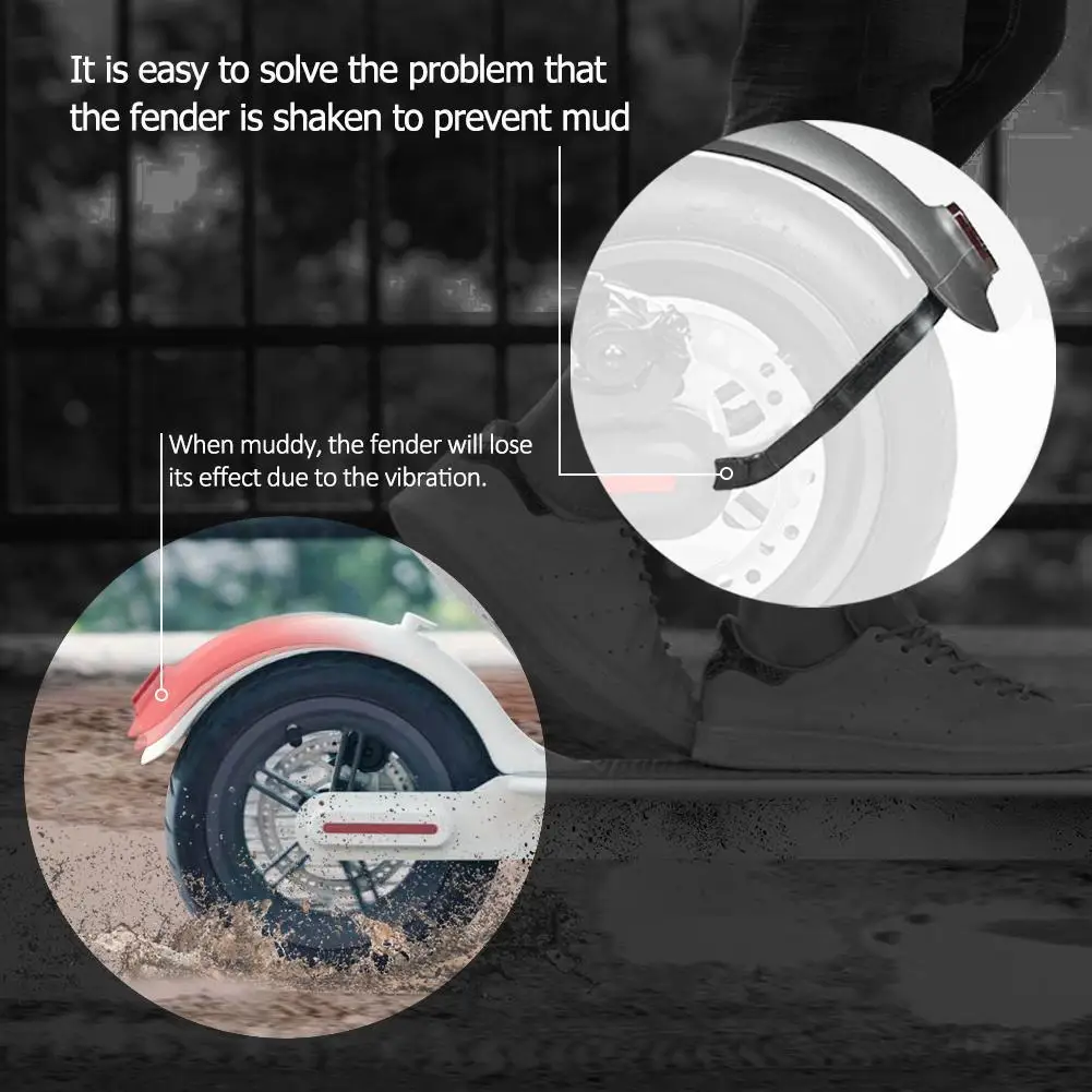 Electric Scooter Rear Mudguard Support Electric Scooter Rear Fender Shockproof Bracket for M365 Electric Scooter