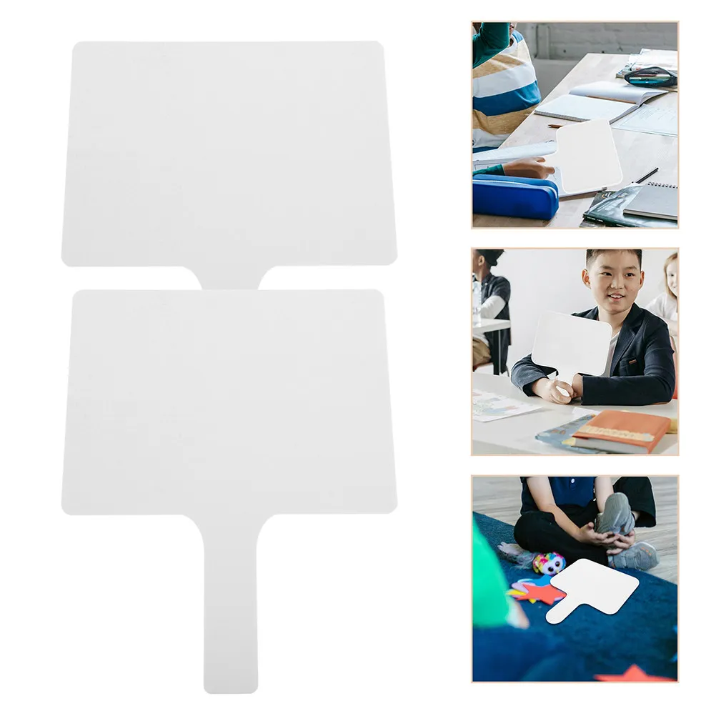 2pcs-handheld-double-sided-acrylic-whiteboard-for-classroom-answer-paddle-reusable-dry-erase-board-student-interactive-learning