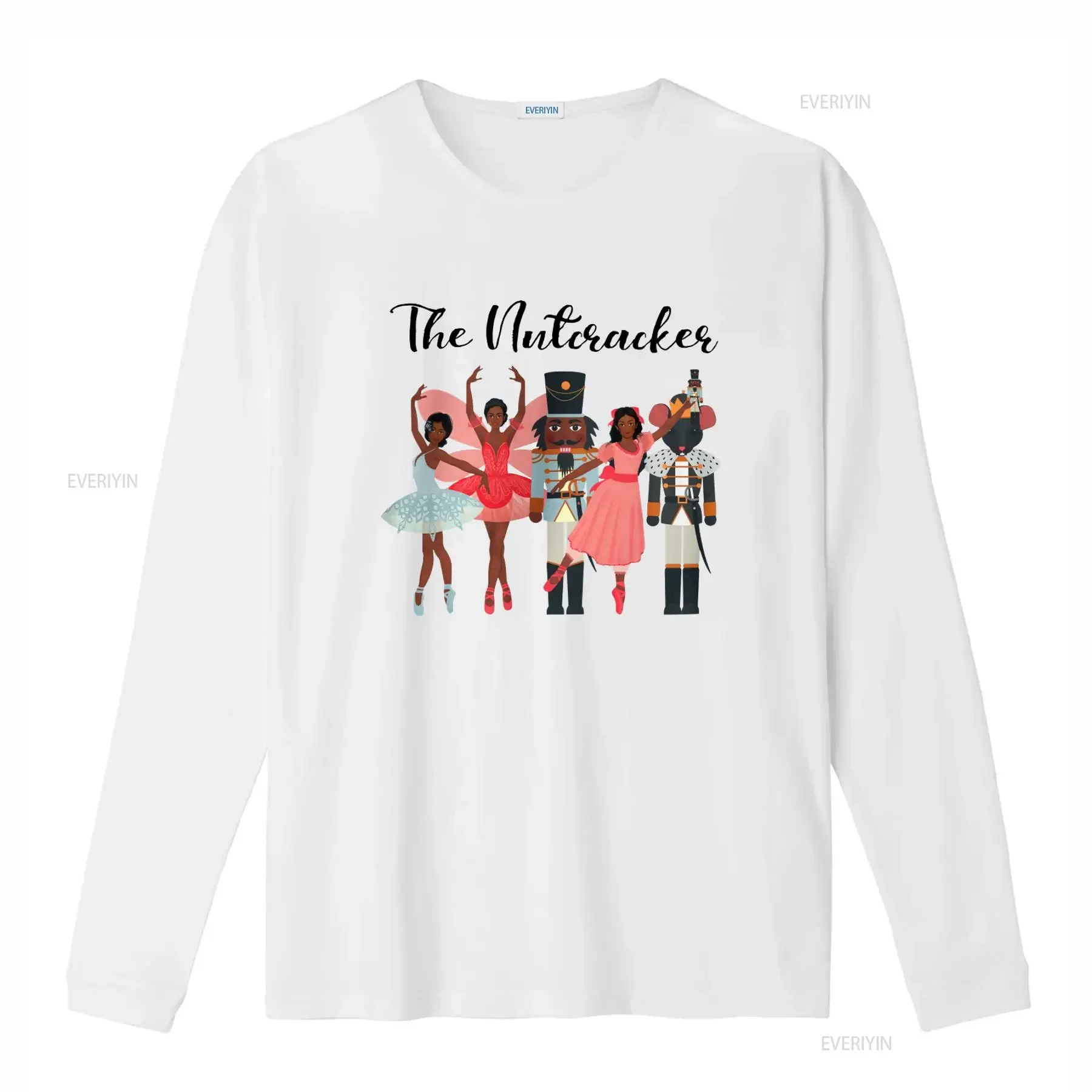 Nutcracker Ballet T Shirt African American Brown Girls Dance Holiday Adult Black Ballerinas For Dancer vintage Washed fashion