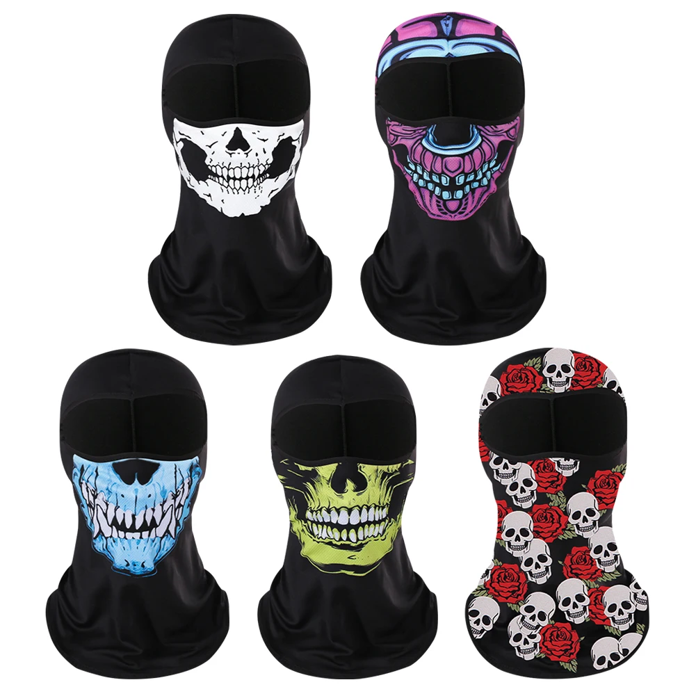 Motorcycle Headgear Cap Milk Silk MTB Bicycle Full Face Cover Windproof Sunscreen Headwear for Outdoor Sport