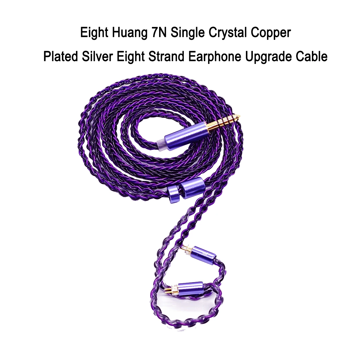 7N single crystal copper plated silver eight strand earphone upgrade cable mmcx.ie600 kHz