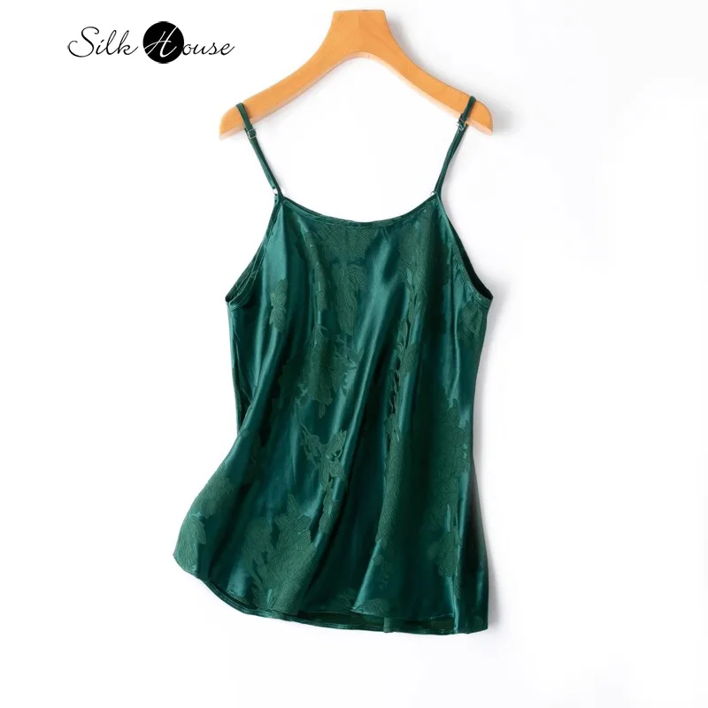 

Relief Feeling 50% Natural Mulberry Silk GuneLe Satin Diagonally Tapered Cut Peacock Green Women's Sexy Summer Small Suspender