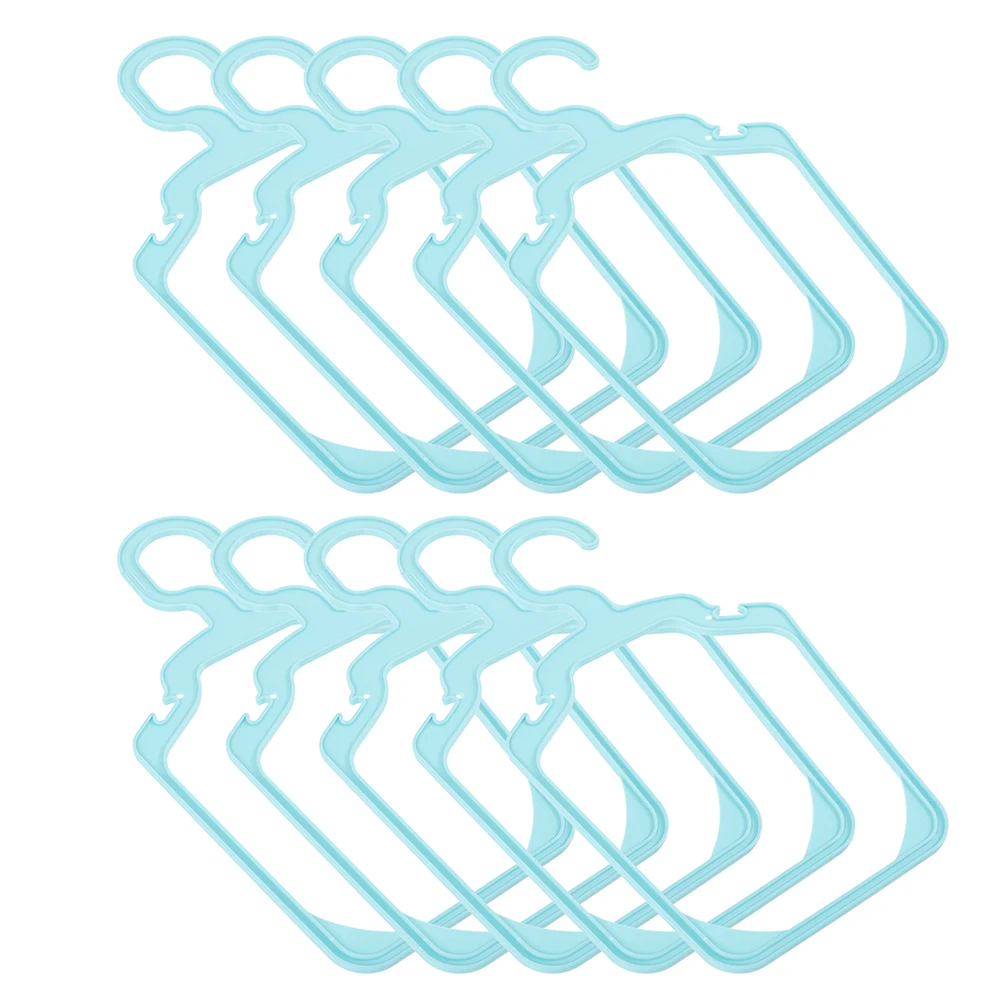

10Pcs Pet Clothing Hangers Plastic Small Anti-Skid Puppy Dog Cat Clothes Drying Rack Portable Dog Clothes Hangers