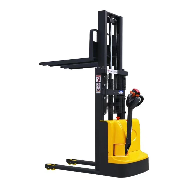 walking full electric pallet stacker walkie pallet truck walk behind pallet forklift