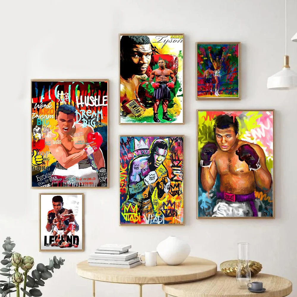 Muhammad Ali Canvas Painting Famous Boxer Inspirationa Good Quality Prints And Posters HD Quality Poster Wall Art Painting Study