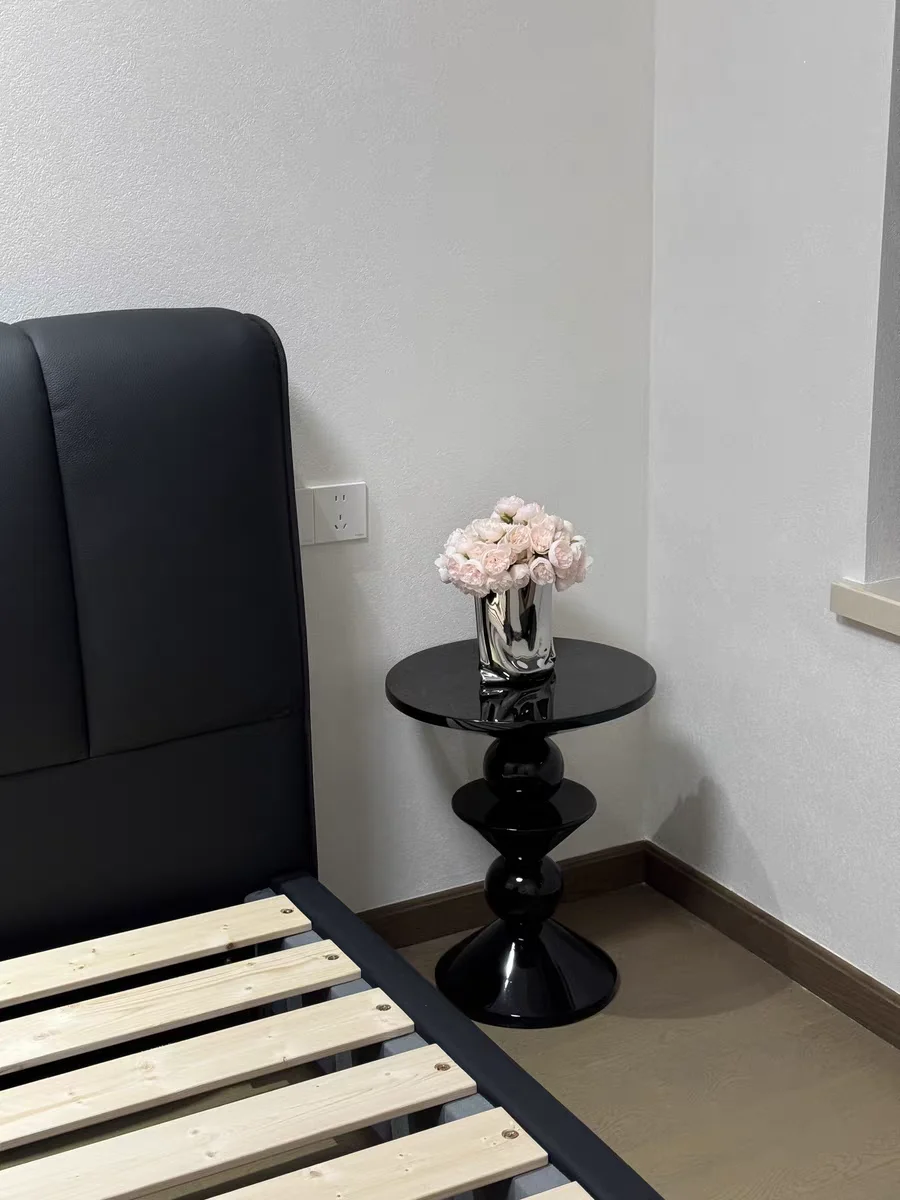 Retro corner table, creative circular edge table, modern coffee table, sofa edge table YX840TB