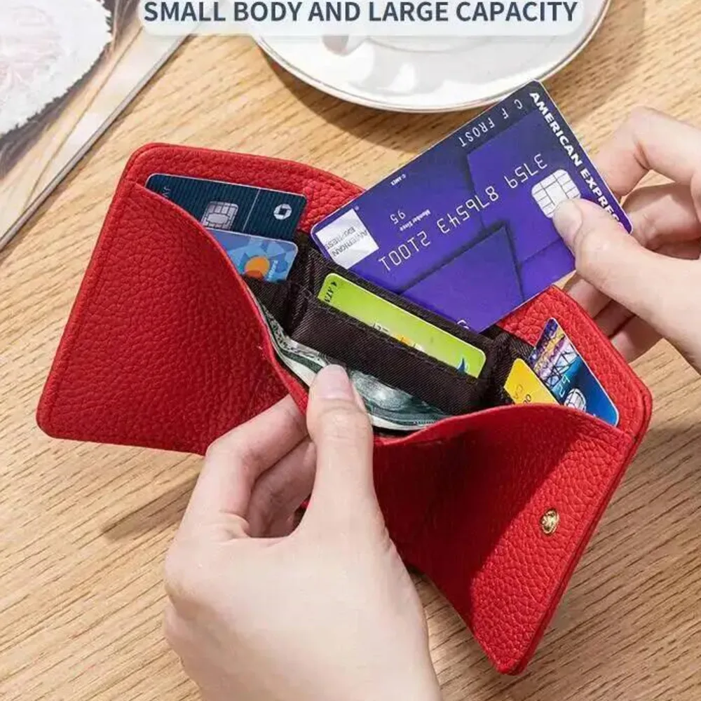 New Style Lady Clutch Bag Fashion Woman Coin Wallet Genuine Leather Multi-Functional Clasp Coin Purse Lady Coin Bag