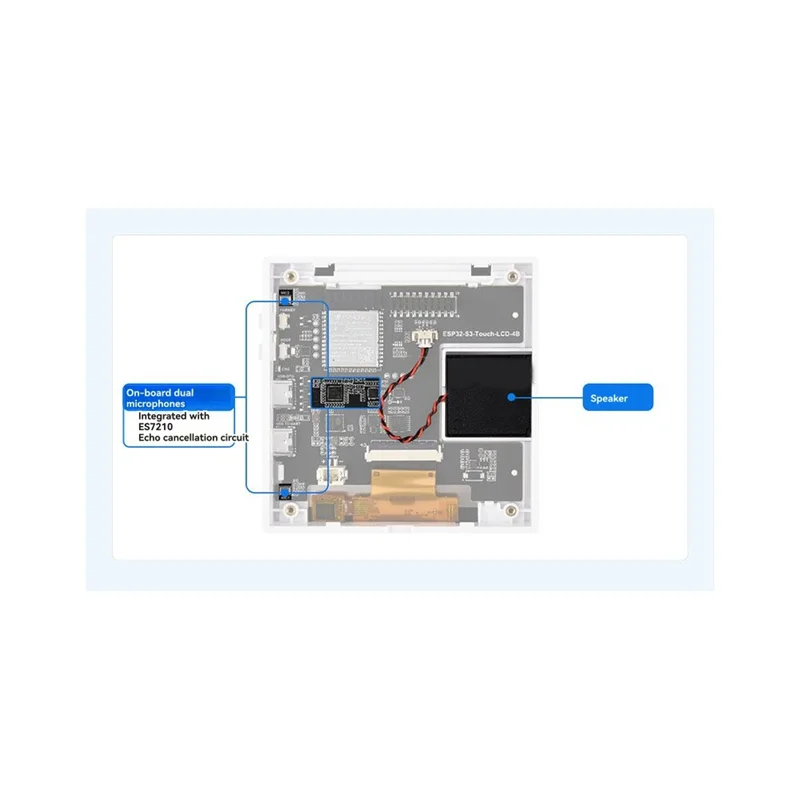 -A90P ESP32-S3 4-Zoll-Touchscreen Smart 86 Box Development Board 480X480 Display für Xiaozhi AI und Deepseek