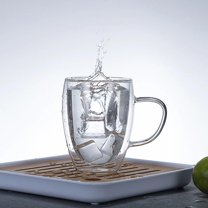 Heat-Resistant Double-Layer Creative Egg-Shaped Coffee Cup, Cross-Border Glass Juice Cup