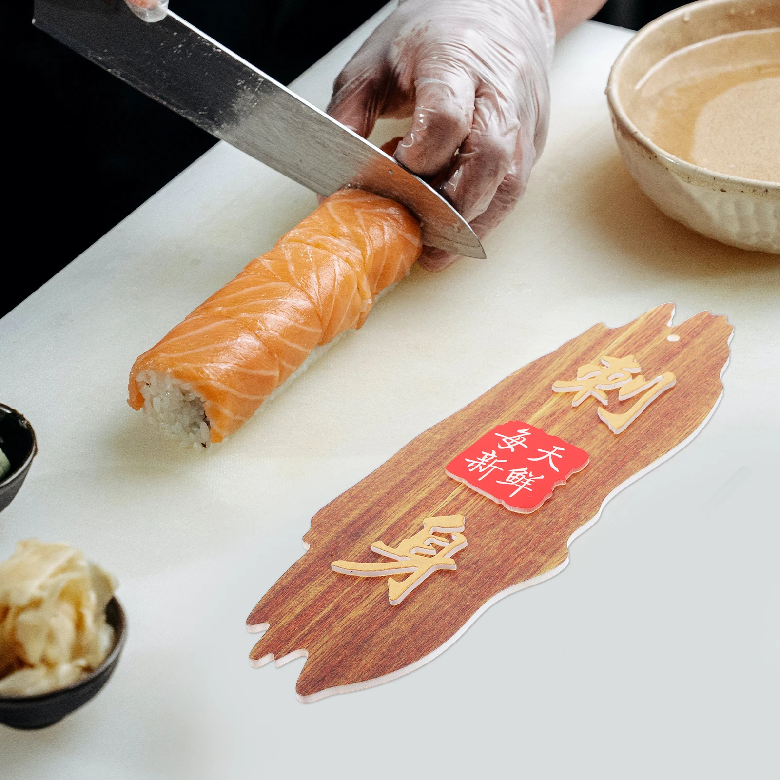 

Acrylic Wall Seafood Serving Japanese Decoration Plate Decor Japanese Style Cold Dish Platter Restaurant Kitchen nament