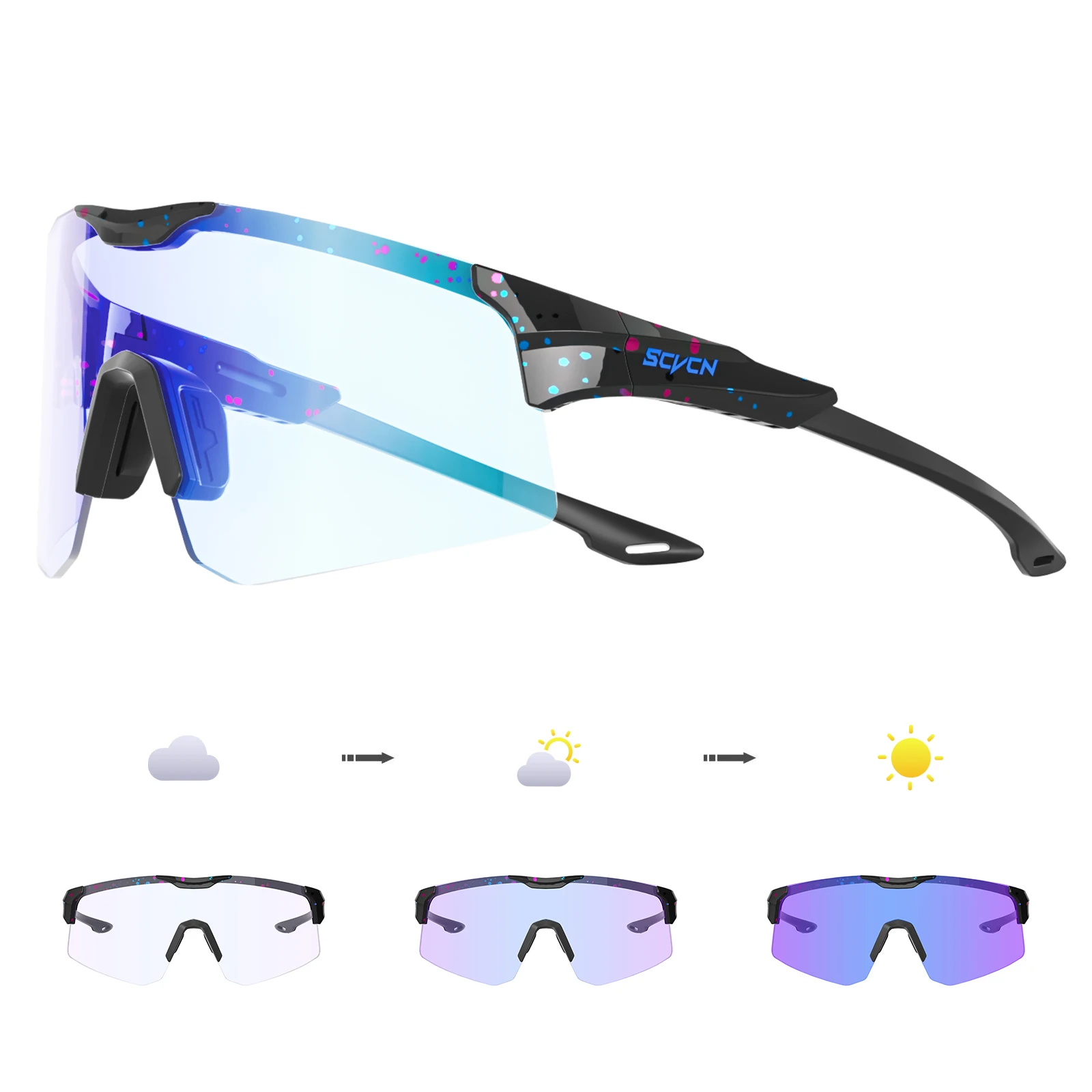 SCVCN Verkauf Sport Photochrome Radfahren Gläser Männer Frauen Outdoor Reiten Gläser Schutz Gläser Fahren Wandern UV400 Brillen