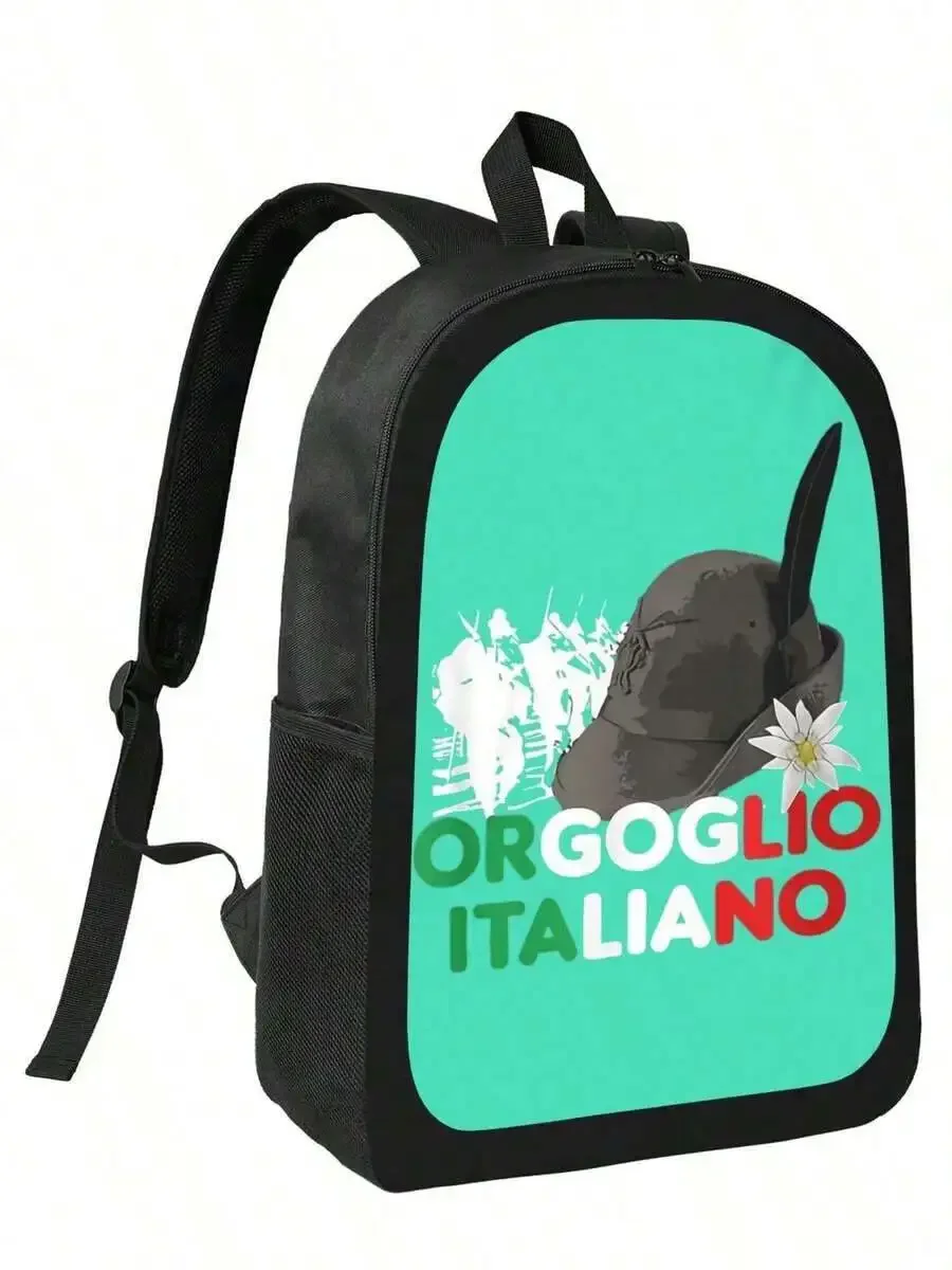 

Italian Pride Alpini Design Backpack For School Travel Outdoor Use