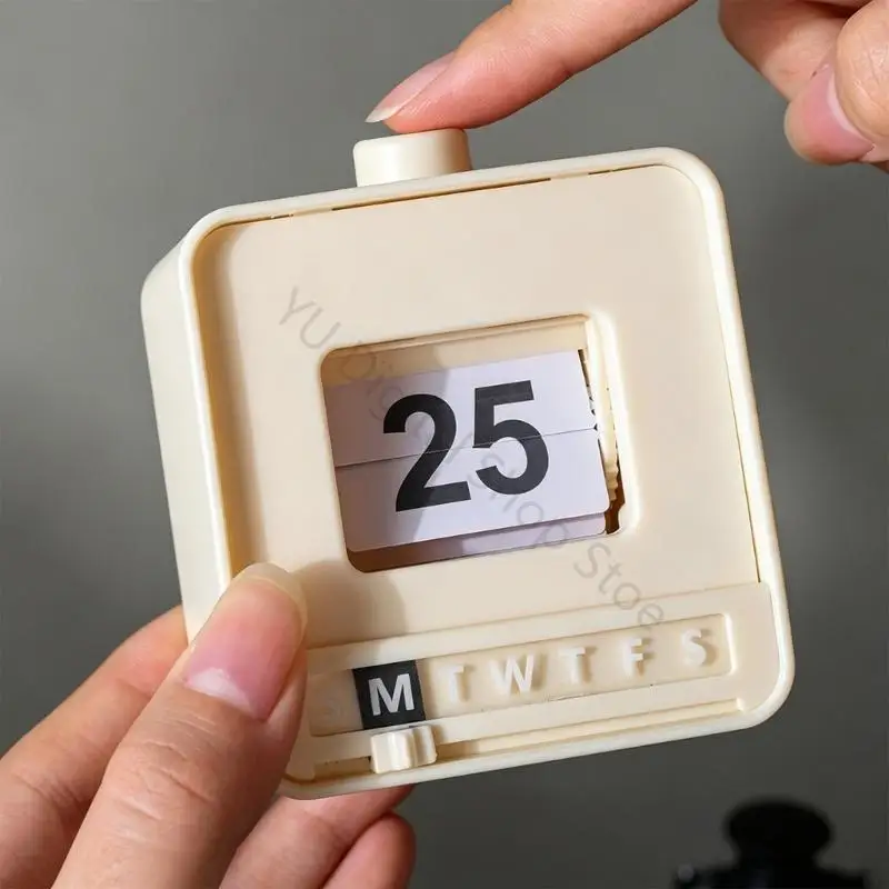 96BA Reusing Table Top Calendar with Manual Date and Day Controls