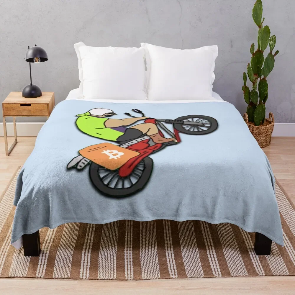 

Mike Nolan Wheelie Throw Blanket Moving warm winter Bed Fashionable christmas decoration Blankets