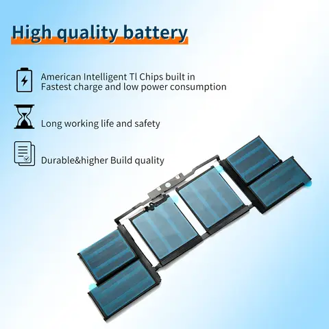 BVBH A1820 Laptop Batteri För Apple MacBook Pro 15 10 best sales MacBook-batteri - №5