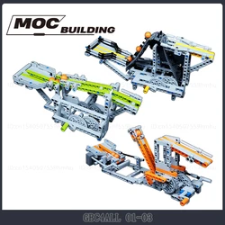MOC GBC4ALL Module Series Triangle Conveyor Balance Lift Arm Model Building Blocks DIY Assembly Technology Bricks Idea Toys Gift