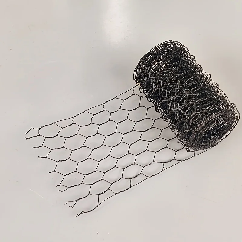 لفة شبكية سلكية للدجاج سداسية خفيفة الوزن، شبكة حرفية معدنية مقاومة للماء لأحجار كريمة صناعية لزراعة الزهور #6