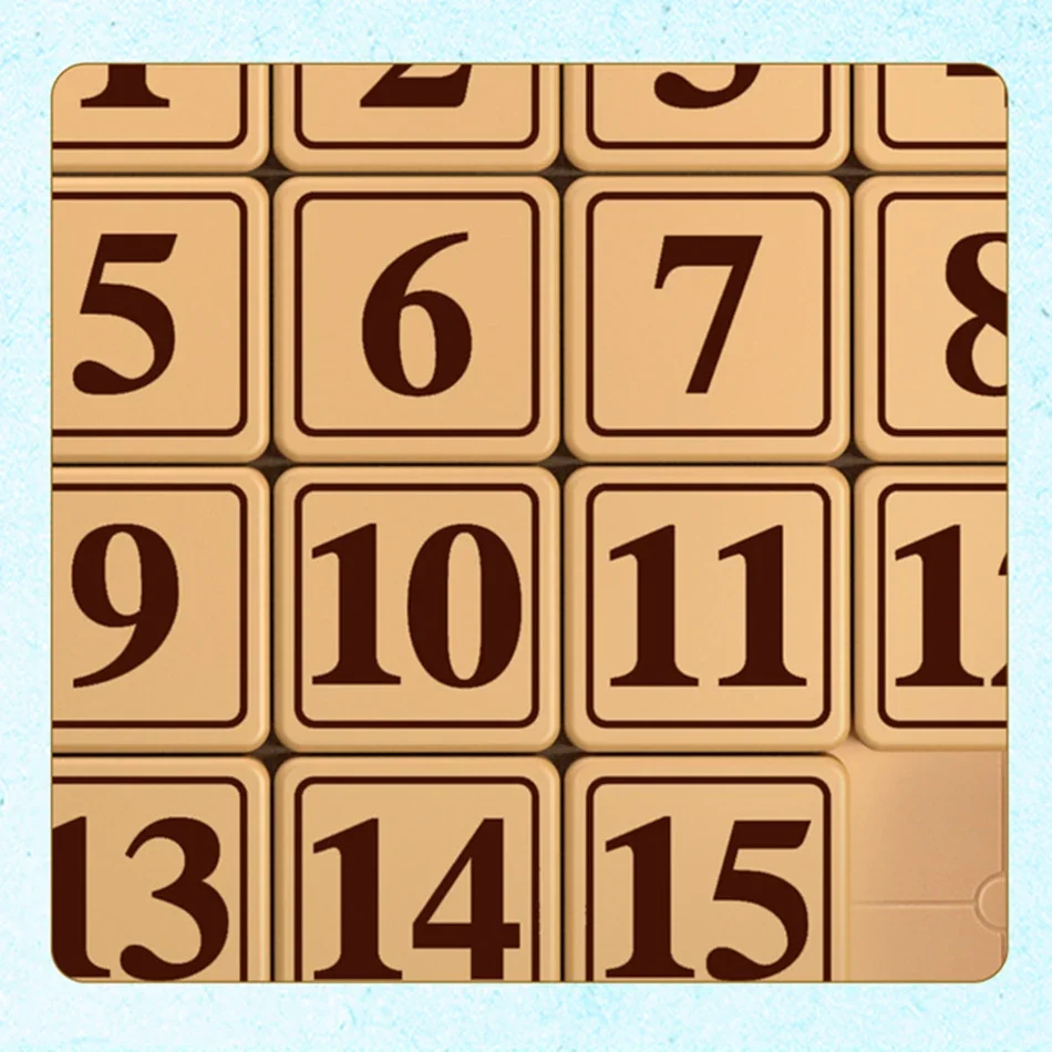 Gra z przesuwaniem liczb, zabawka, magiczna kostka, magnetyczna układanka dla rodziny, drewniana kolorowa gra z przesuwaniem liczb.