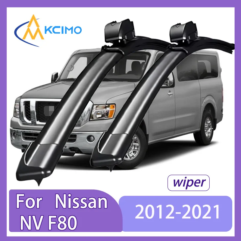 

For Nissan NV F80 2012–2021 Nissan NV1500 Front Windshield Wiper Blades 2pcs Slient Rain Windscreen Window Accessories