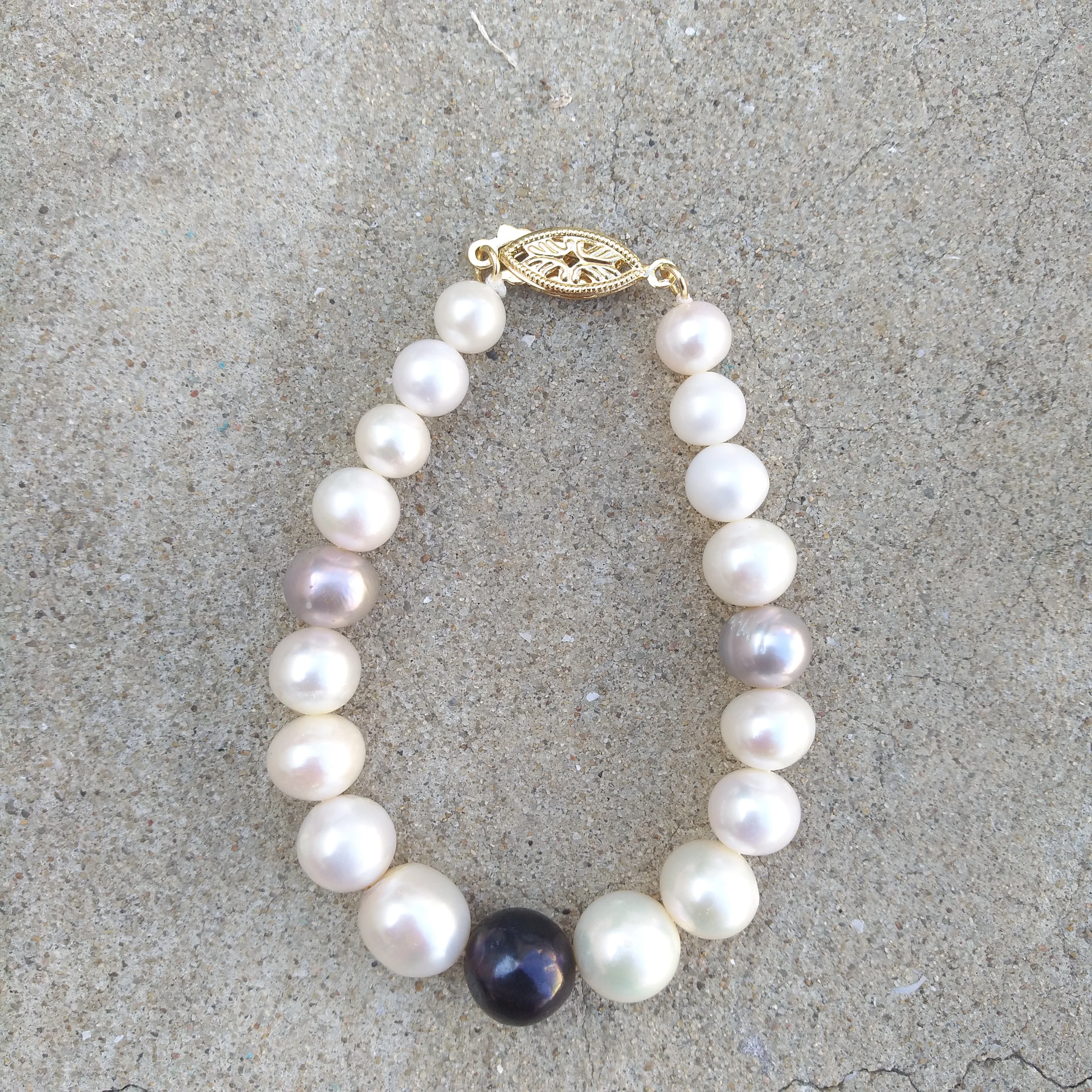 الكلاسيكية الطبيعية AAA + 7-11 مللي متر جنوب البحر الأبيض متعدد الألوان اللؤلؤ سوار الأصلي صور حقيقية ، ما تريده هو ما ستفعل