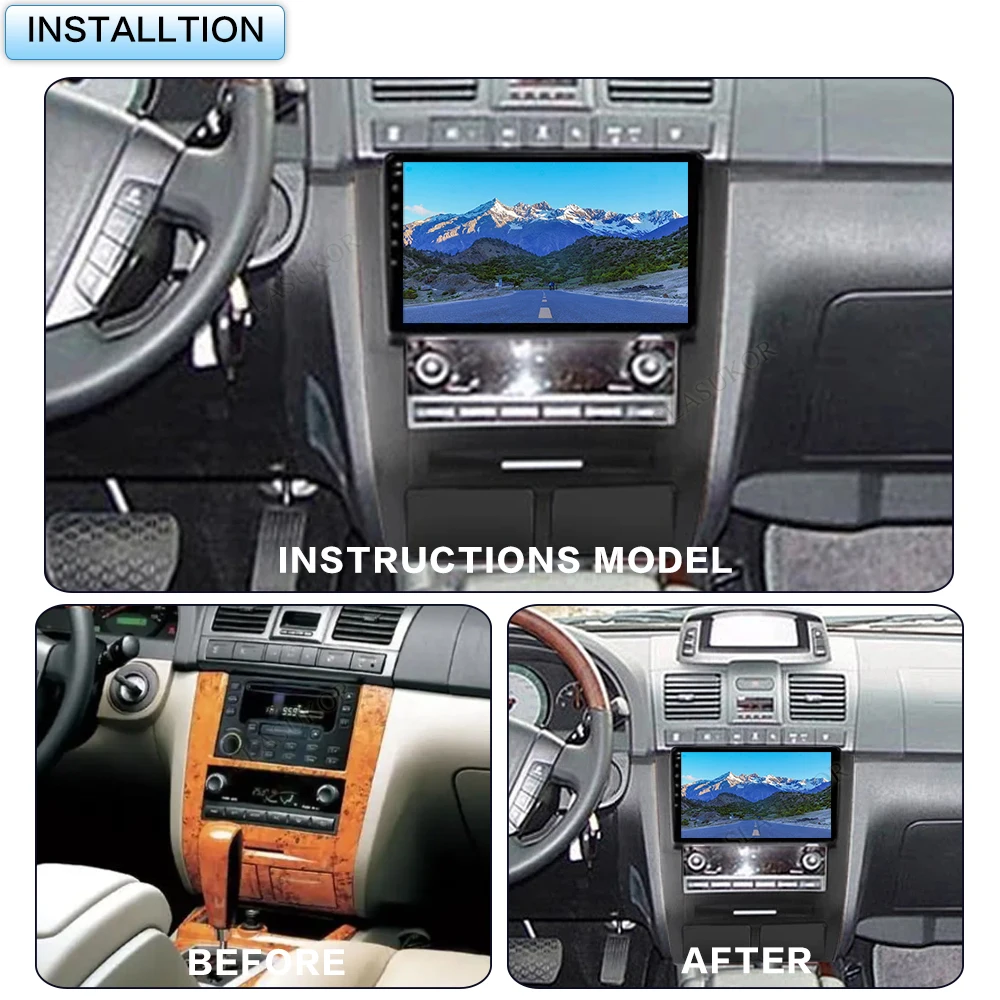 9 Inch For SsangYong Rexton 2002-2006 Android Car Radio Multimedia Video Player Audio Stereo Player Navigate Carplay