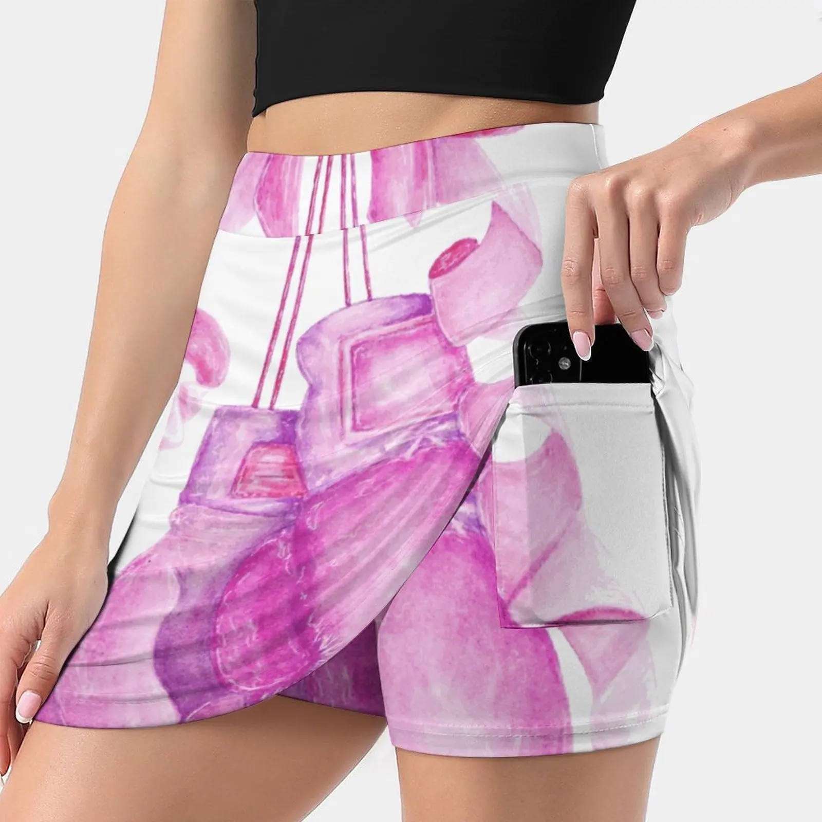 

Cute &Amp ; Strong Summer Women'Sshorts Skirt 2 In 1 Fitness Yoga Skirt Tennis Skirts Strong And Cute Cute Strong Watercolor