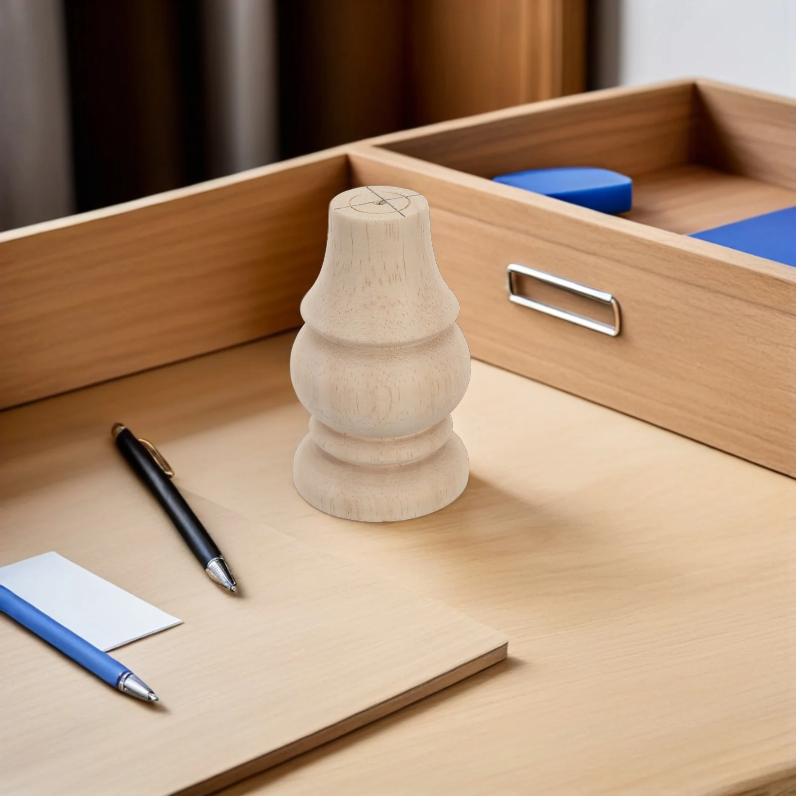 أرجل قطع الأثاث الخشبي على الطراز الفرنسي 3.93X2.36X2.36 "لأريكة طاولة خزانة السرير قوي الصلبة دعم استبدال الساقين