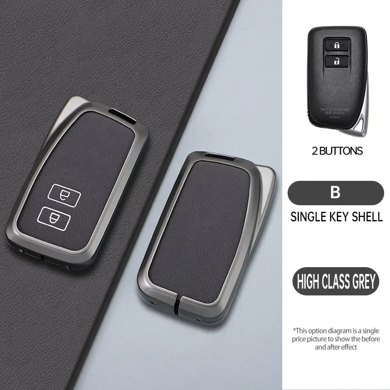 

Stylish Alloy Car Remote Key Case Cover Shell For Lexus NX GS RX IS ES GX LX RC200 250 350 LS 450/300H Protector Fob Accessories