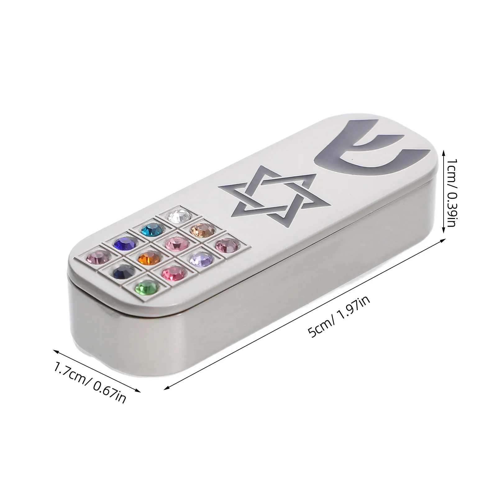 Metal Mezuzah Case Traditional Jewish Decoration Scroll Holder for Home Door Blessing DIY Artistic Decor Home Mezuzah