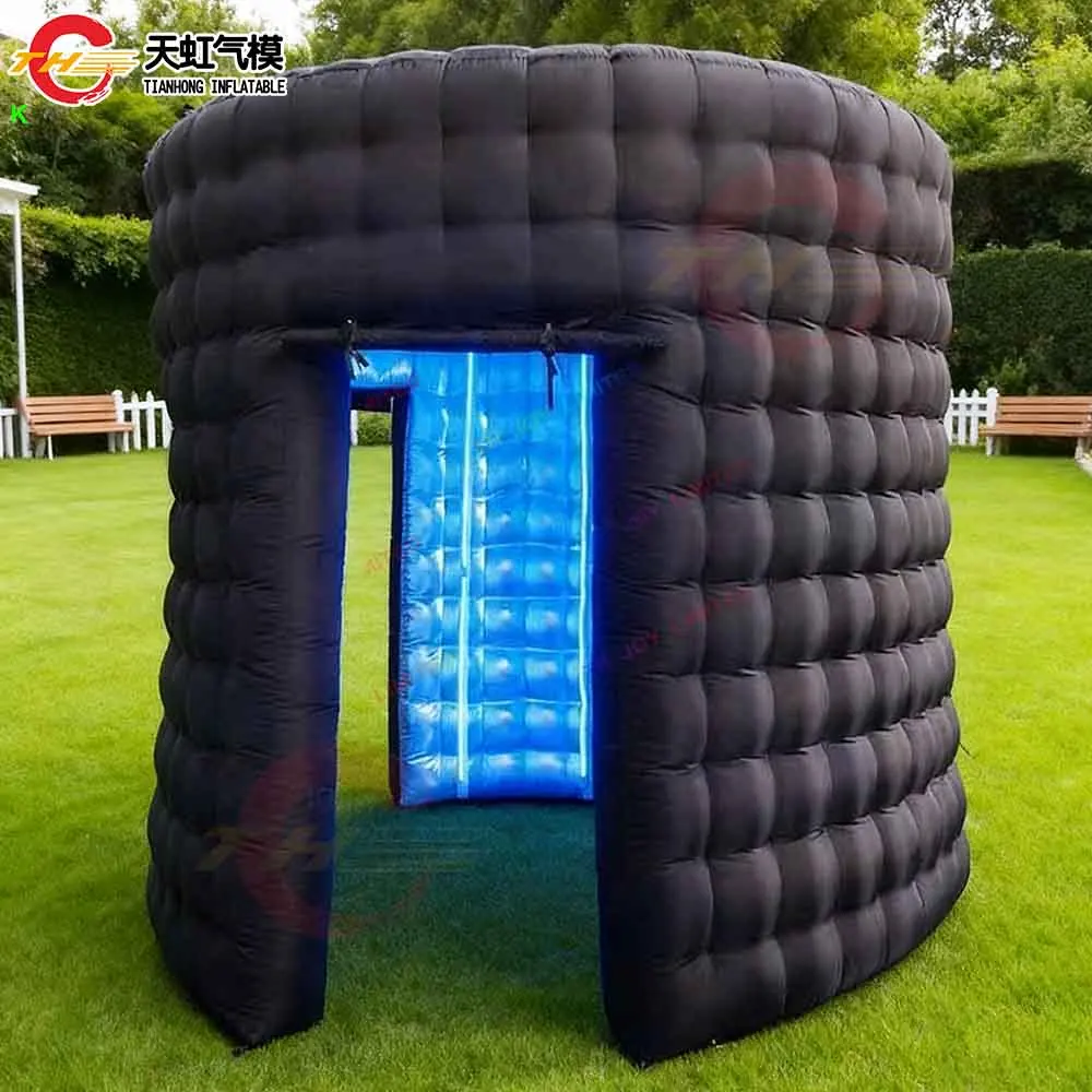 บูธถ่ายรูปเป่าลมทรงกลมขนาด 3 เมตร จัดส่งรวดเร็ว บูธเซลฟี่เป่าลมแบบกำหนดเองได้