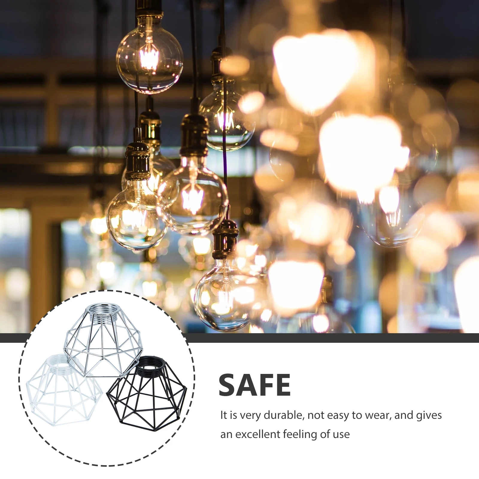 3 stücke Retro Industrielle Lampenschirm Diamant Form Käfig Leuchtschirm Kreative Wand Abdeckung Eisen Kunst Dekorative Innen Beleuchtung