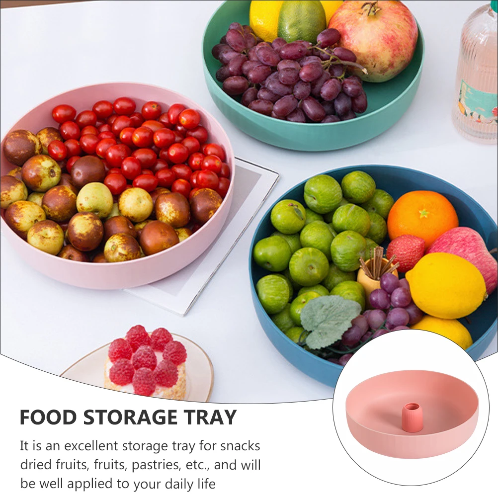 

2pcs Tray Safe PP Material Storage Snack Stand Dessert Holder Useful Plate Dessert Stand Kitchen Barware Set