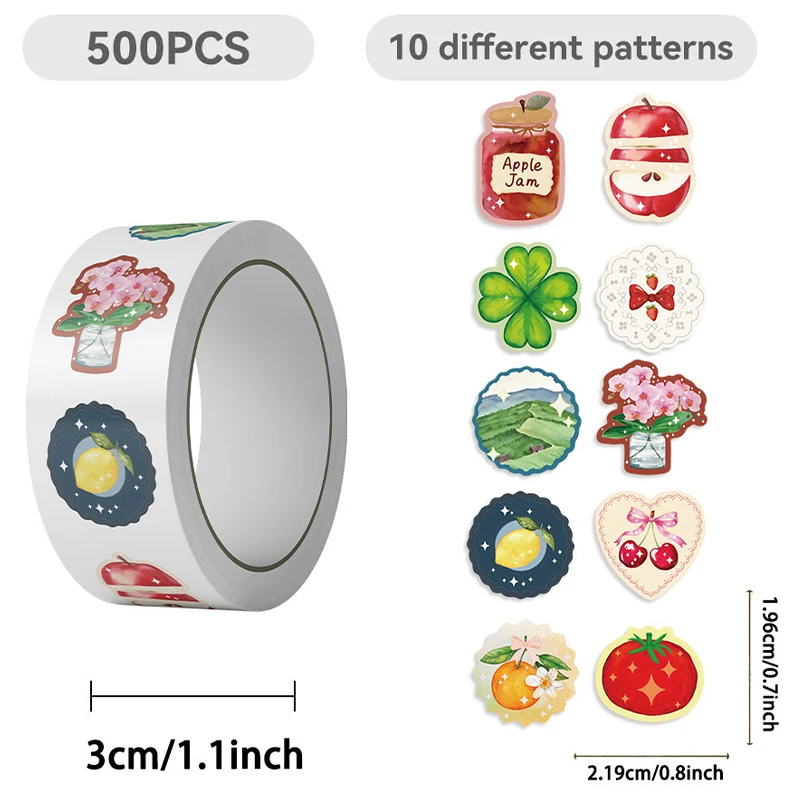 500 قطعة عنصر الكرتون لفة ملصق الجمالية الكتابة على الجدران زجاجة ماء صندوق أدوات مكتب محمول الأمتعة مذكرات الهاتف البلاستيكية الشارات مقاوم للماء #3