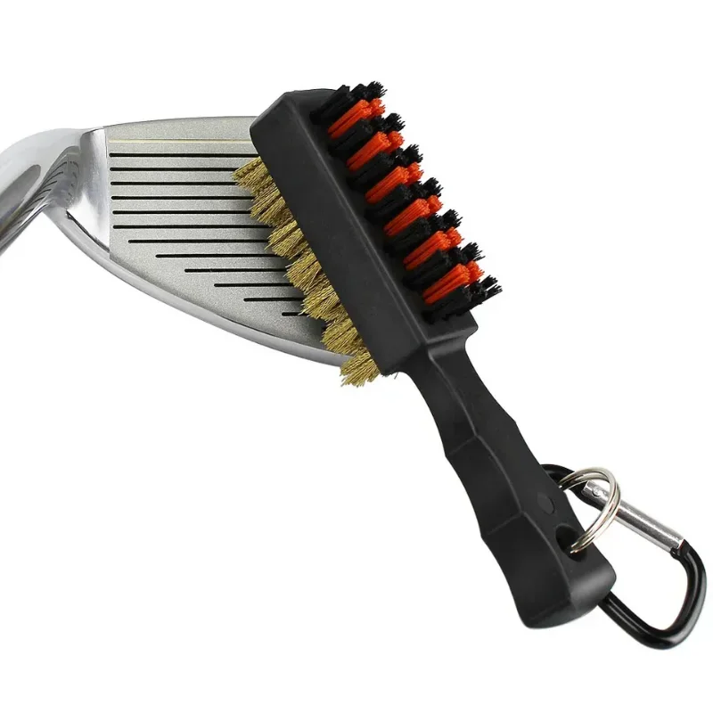 Gof-Brosse de club de golf à 2 côtés, nettoyeur de rainures de balles de golf, accessoires de putter, kit d'outils de livres