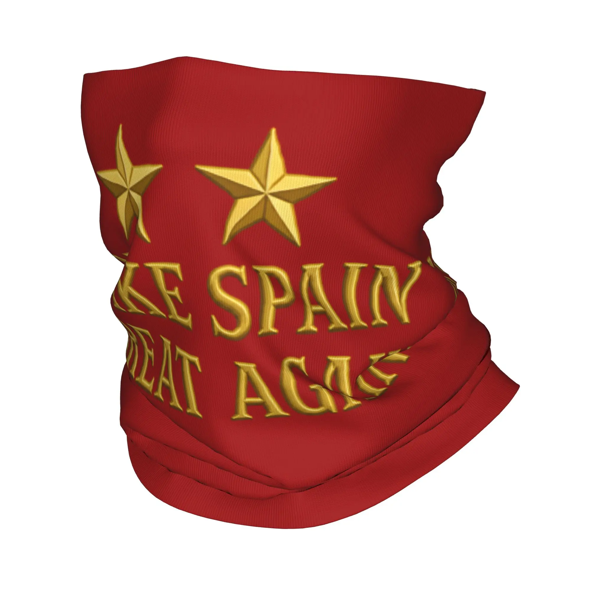 Make Spain Great Again Spanish Slogan Bandana Neck Gaiter Print Pride Balaclavas Face Mask Scarf Multifunctional Headband Adult