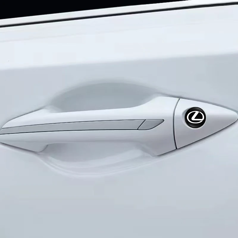 2/4 قطعة قفل باب السيارة ثقب المفتاح مكافحة حجب حماية ملصقات لكزس IS250 IS200 CT200h GS300 LS430 RX450h LX570 IS300 ES300