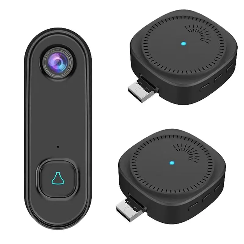 

Dingtone Пейджер Дверной звонок Граффити WIFI Визуальный дверной звонок Облачное хранилище Дистанционное управление сотовым телефоном Противозломный домофон-BAAX