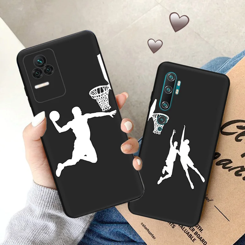 Ultra Thin Phone Case For Redmi Note11 11s A1 A2 Plus K60 K50 K40 Xiaomi 14 11t 11Lite CC9 Pro Shot Basketball Dunk Sports Cover