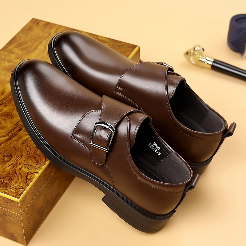 

Fashion Man Casual Shoes Outdoor Slip on Flats Non-Slip Driving Shoe Business Moccasins Oxford Shoes Leather Men Loafers