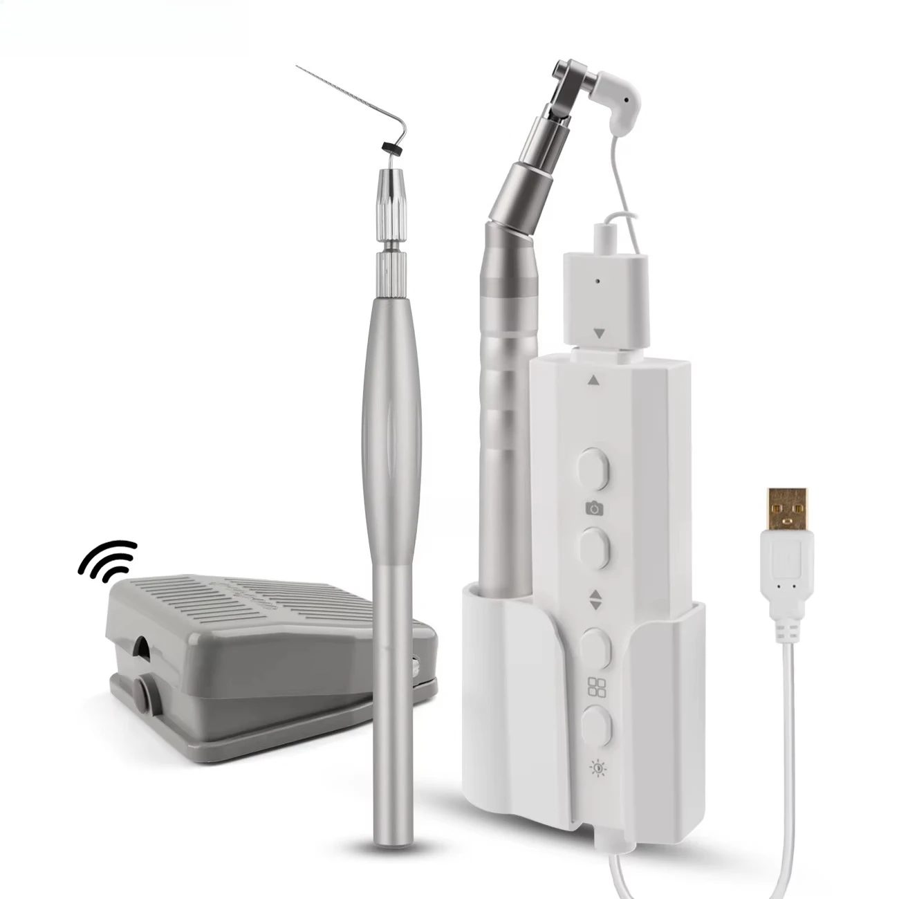 Dental LED Intra Oral Camera HD Visual Micro Endoscope Wifi Foot Control for Root Canal Treatment Dentist Digital Micro Camera