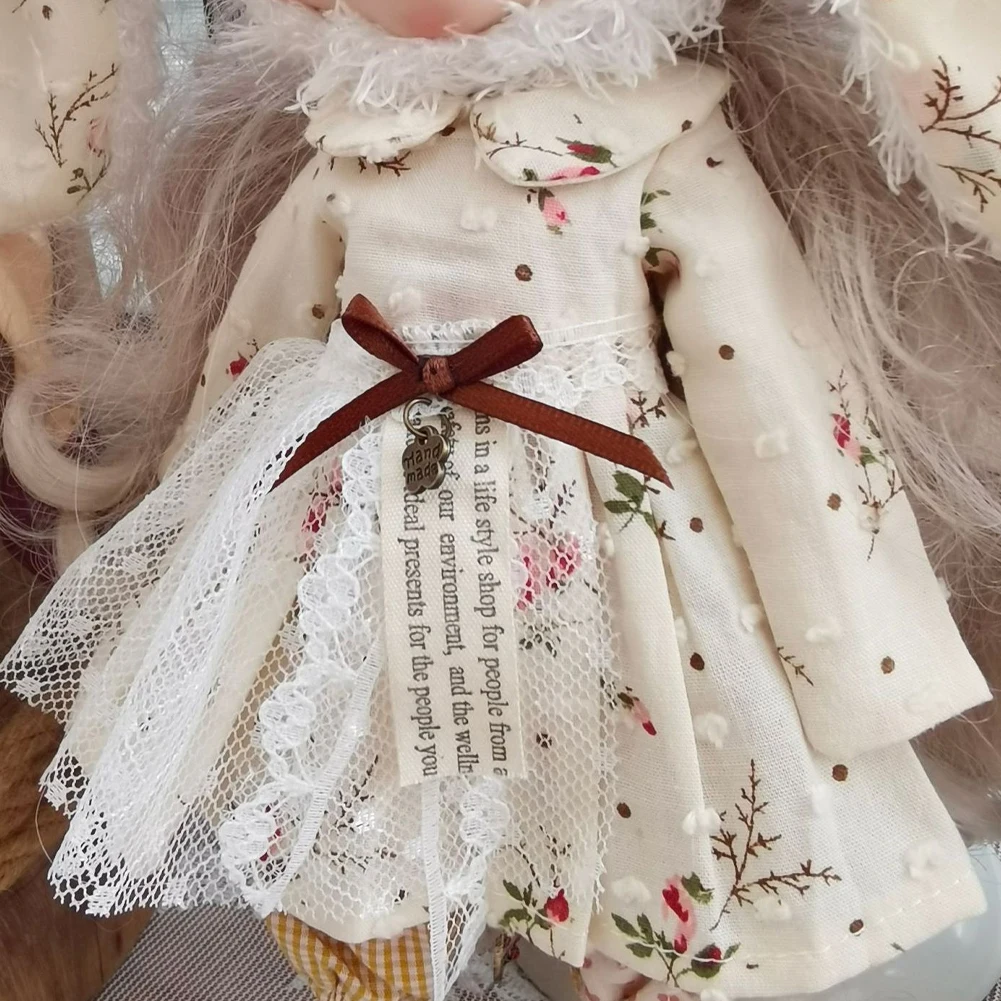 

Модные повседневные платья для куклы Блит, платье на бретельках с цветочным принтом, милые мини-платья с воротником принцессы, аксессуары «сделай сам» для кукол OB22 OB24 Azone