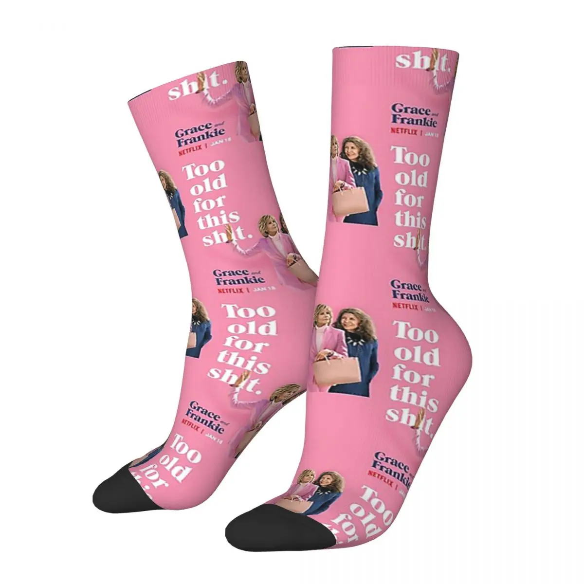 Grace And Frankie Socks Harajuku High Quality Stockings All Season Long Socks Accessories for Man's Woman's Gifts