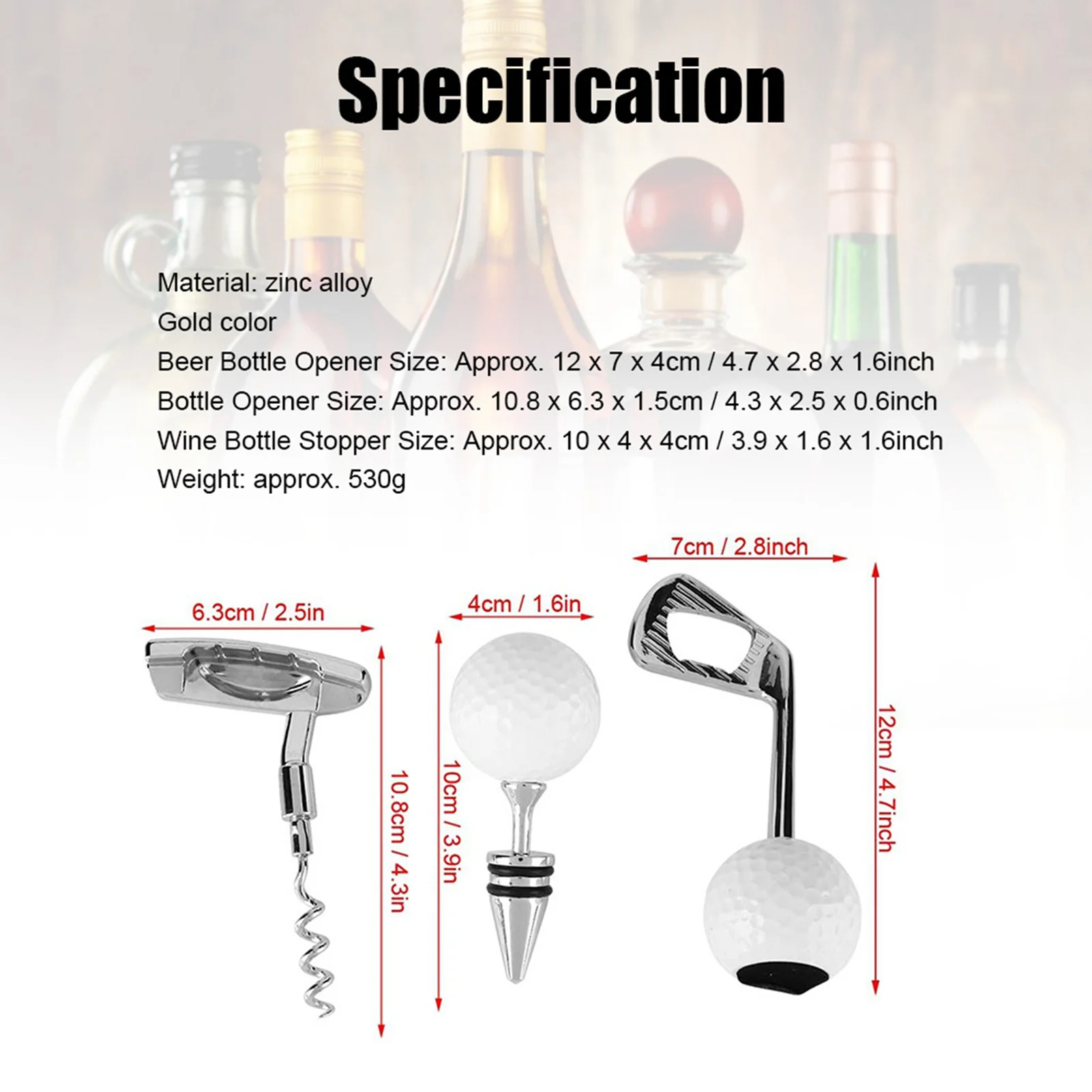 Sacacorchos en forma de Golf ZK30, abridor de botellas de vino tinto, cerveza, abridor de corcho, juego de herramientas de cocina para Bar y Club