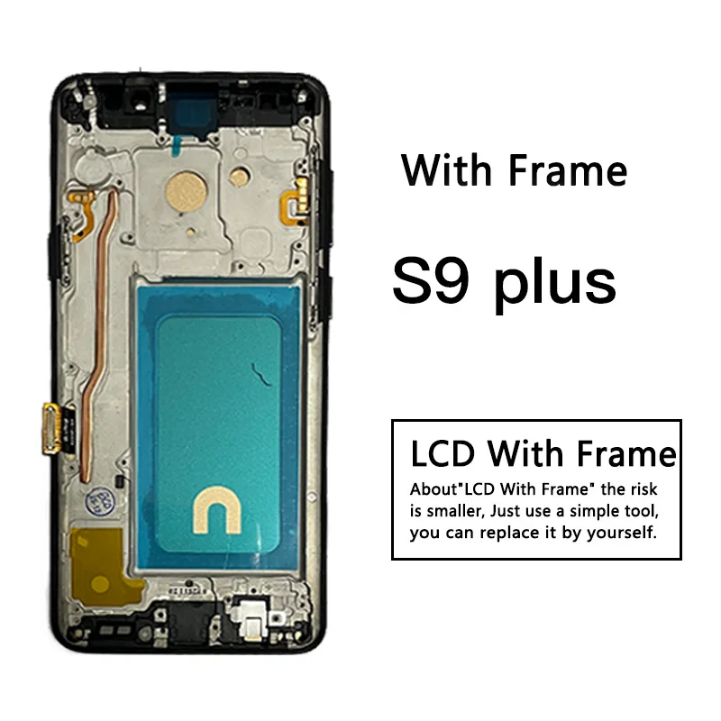 Ekran wyświetlacza S9+ do Samsung S9 Plus LCD Wyświetlacz Dotykowy Digitizer G965 G965F G965U G9650 Wyświetlacz z Ramką — zdjęcie produktu 4